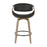 LumiSource Symphony Counter Stool, Set of 2, Grey/Black