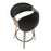LumiSource Symphony Counter Stool, Set of 2, Grey/Black