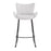 LumiSource Tara Counter Stool, Set of 2, Black/Grey Noise