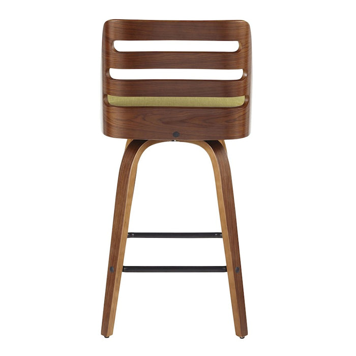 LumiSource Trevi 26'' Counter Stool, Set/2, WAL/GR/BK