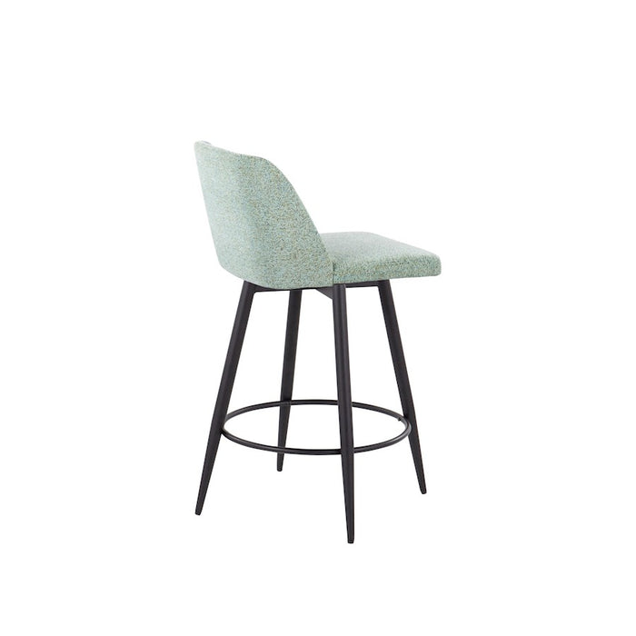 LumiSource Toriano 26" Rd Counter Stool, Set/2, GR/BK