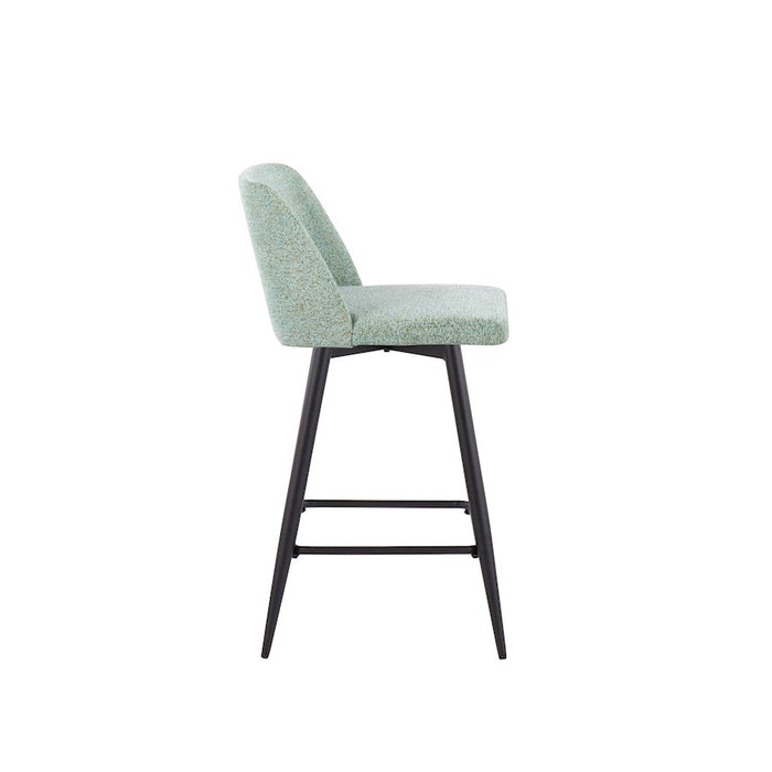 LumiSource Toriano 26" SQ Counter Stool, Set/2, GR/BK