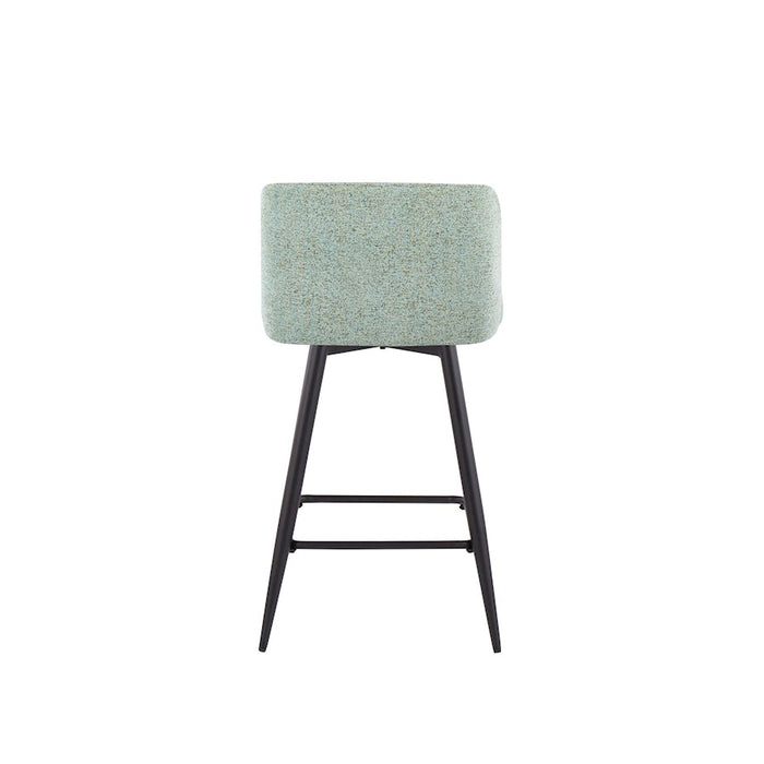 LumiSource Toriano 26" SQ Counter Stool, Set/2, GR/BK