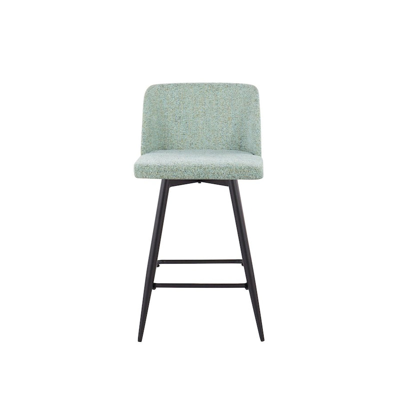 LumiSource Toriano 26" SQ Counter Stool, Set/2, GR/BK