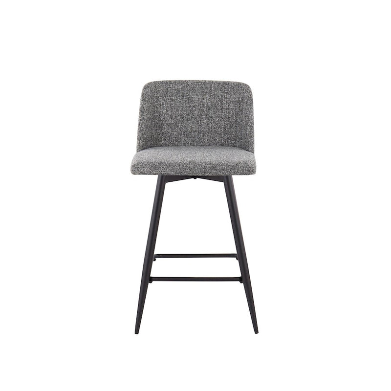 LumiSource Toriano 26" SQ Counter Stool, Set/2, GYN/BK