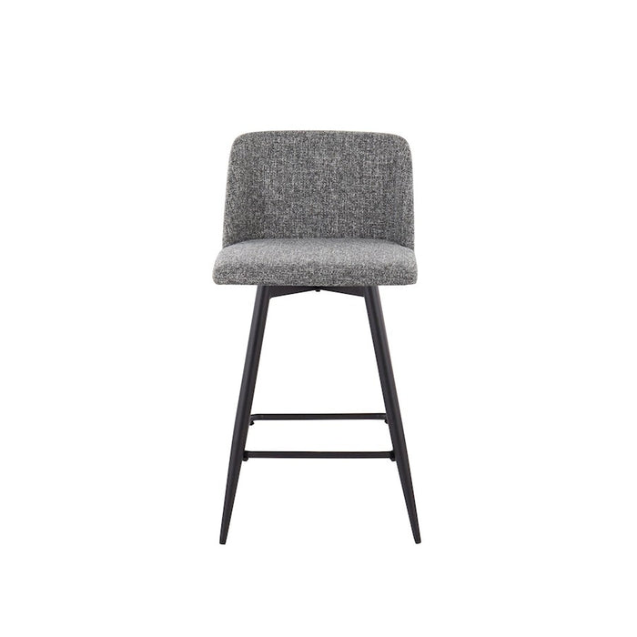LumiSource Toriano 26" SQ Counter Stool, Set/2, GYN/BK