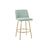 LumiSource Toriano 26" Counter Stool, Set/2, Green/Gold