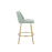 LumiSource Toriano 26" Counter Stool, Set/2, Green/Gold