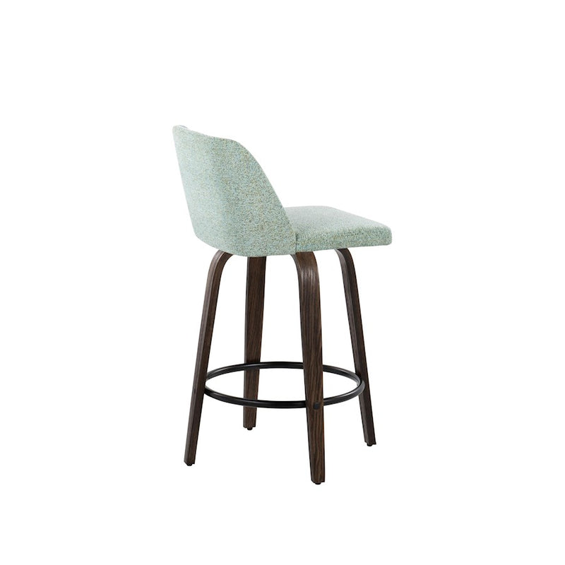 LumiSource Toriano 26" Counter Stool, Set/2, WAL/GR/BK