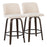 LumiSource Toriano 26" Counter Stool, Set/2, WAL/CRN/BK - B26-TRNO-GRTZQ2BNNCR2