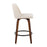 LumiSource Toriano Counter Stool, Set of 2, Wal/CM Noise/Black