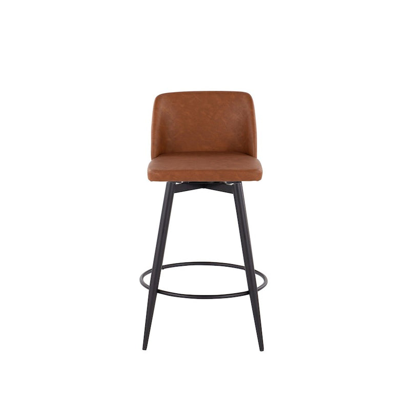 LumiSource Toriano 26" Rd Counter Stool Set, CAM/BK