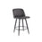 LumiSource Toriano 26" Rd Counter Stool, Set/2, GY/BK