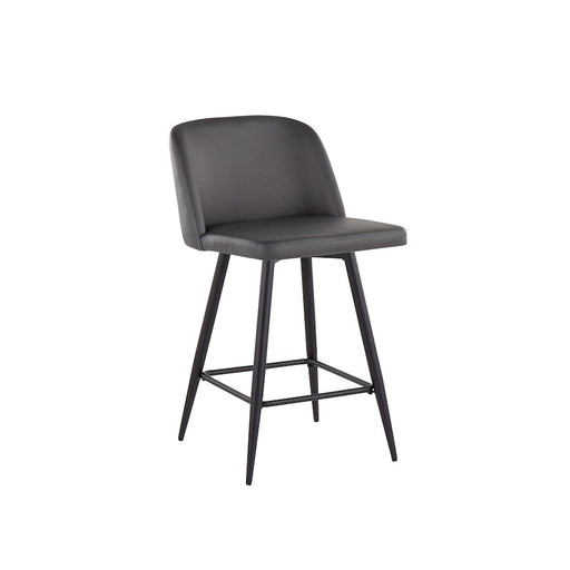 LumiSource Toriano 26" SQ Counter Stool, Set/2, GY/BK
