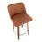 LumiSource Toriano 26" Counter Stool, Set/2, WAL/CAM/CH