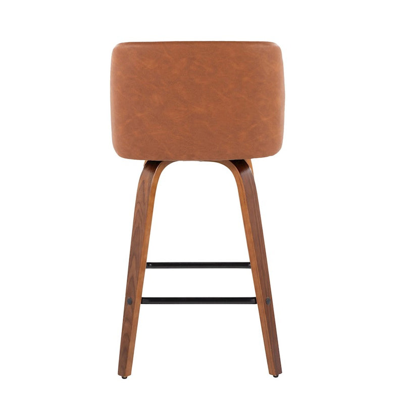 LumiSource Toriano 26" SQ Counter Stool Set, W/CAM/BKST
