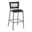 LumiSource Tania Rattan Bar Stool, Set of 2, Black/Rattan