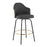 LumiSource Ahoy Bar Stool, Set of 2, Black/Gold/Charcoal/BAM