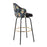 LumiSource Ahoy Bar Stool, Set of 2, Black/Gold