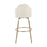 LumiSource Ahoy Bar Stool, Set of 2, Gold/Cream Fabric