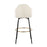 LumiSource Ahoy Bar Stool, Set of 2, Black/Gold/Cream