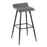 LumiSource Ale Bar Stool, Set of 2, Black Steel/Grey