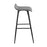 LumiSource Ale Bar Stool, Set of 2, Black Steel/Grey