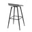 LumiSource Ale Bar Stool, Set of 2, Black Steel/Grey