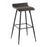 LumiSource Ale Bar Stool, Set of 2, Black Steel/Espresso