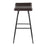 LumiSource Ale Bar Stool, Set of 2, Black Steel/Espresso