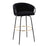 LumiSource Claire Barstool, Set of 2, Black/Gold/Black