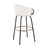 LumiSource Claire Barstool, Set of 2, Black/Gold/Cream