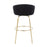 LumiSource Claire 30" Barstool, Set of 2, Gold/Black
