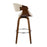 LumiSource Curvini 30'' Barstool, Set/2, WAL/CR/CH