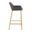 LumiSource Daniella Bar Stool, Set of 2, Gold/Charcoal