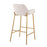 LumiSource Daniella Bar Stool, Set of 2, Gold/Cream