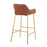 LumiSource Daniella Bar Stool, Set of 2, Gold/Camel
