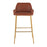 LumiSource Daniella Bar Stool, Set of 2, Gold/Camel