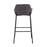 LumiSource Daniella Bar Stool, Set of 2, Black/Charcoal