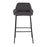 LumiSource Daniella Bar Stool, Set of 2, Black/Charcoal
