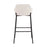 LumiSource Daniella Bar Stool, Set of 2, Black/Cream