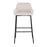 LumiSource Daniella Bar Stool, Set of 2, Black/Cream