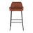LumiSource Daniella Bar Stool, Set of 2, Black/Camel