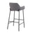 LumiSource Daniella Bar Stool, Set of 2, Black/Grey