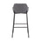 LumiSource Daniella Bar Stool, Set of 2, Black/Grey