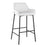 LumiSource Daniella Bar Stool, Set of 2, Black/White