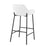 LumiSource Daniella Bar Stool, Set of 2, Black/White