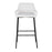 LumiSource Daniella Bar Stool, Set of 2, Black/White