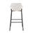 LumiSource Daniella Bar Stool, Set of 2, Black/White Velvet
