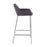 LumiSource Daniella Bar Stool, Set of 2, Chrome/Charcoal